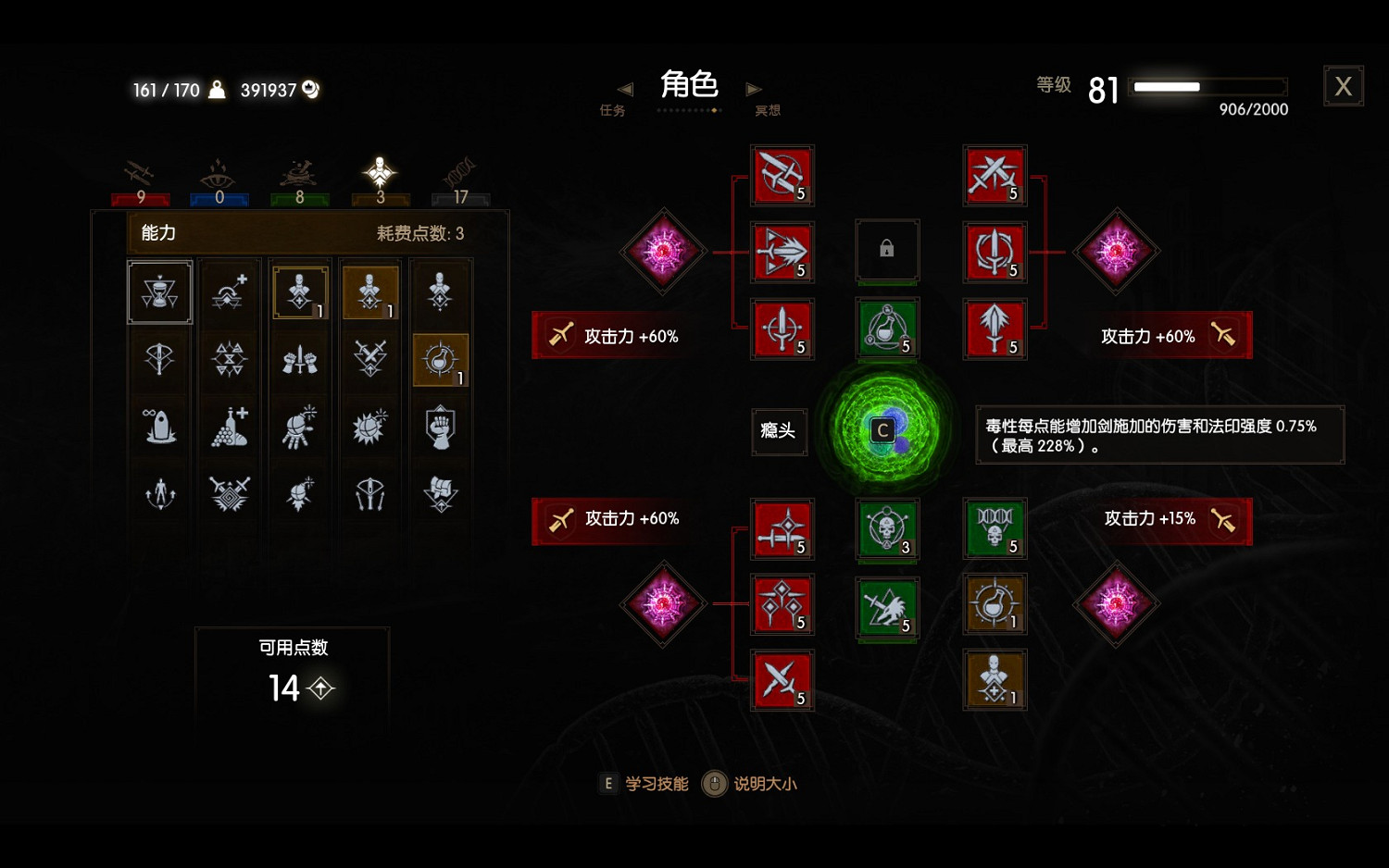 《巫師3:狂獵》萌新向流派推薦及技能科普 《巫師3:狂獵》萌新向流派推薦及技能科普