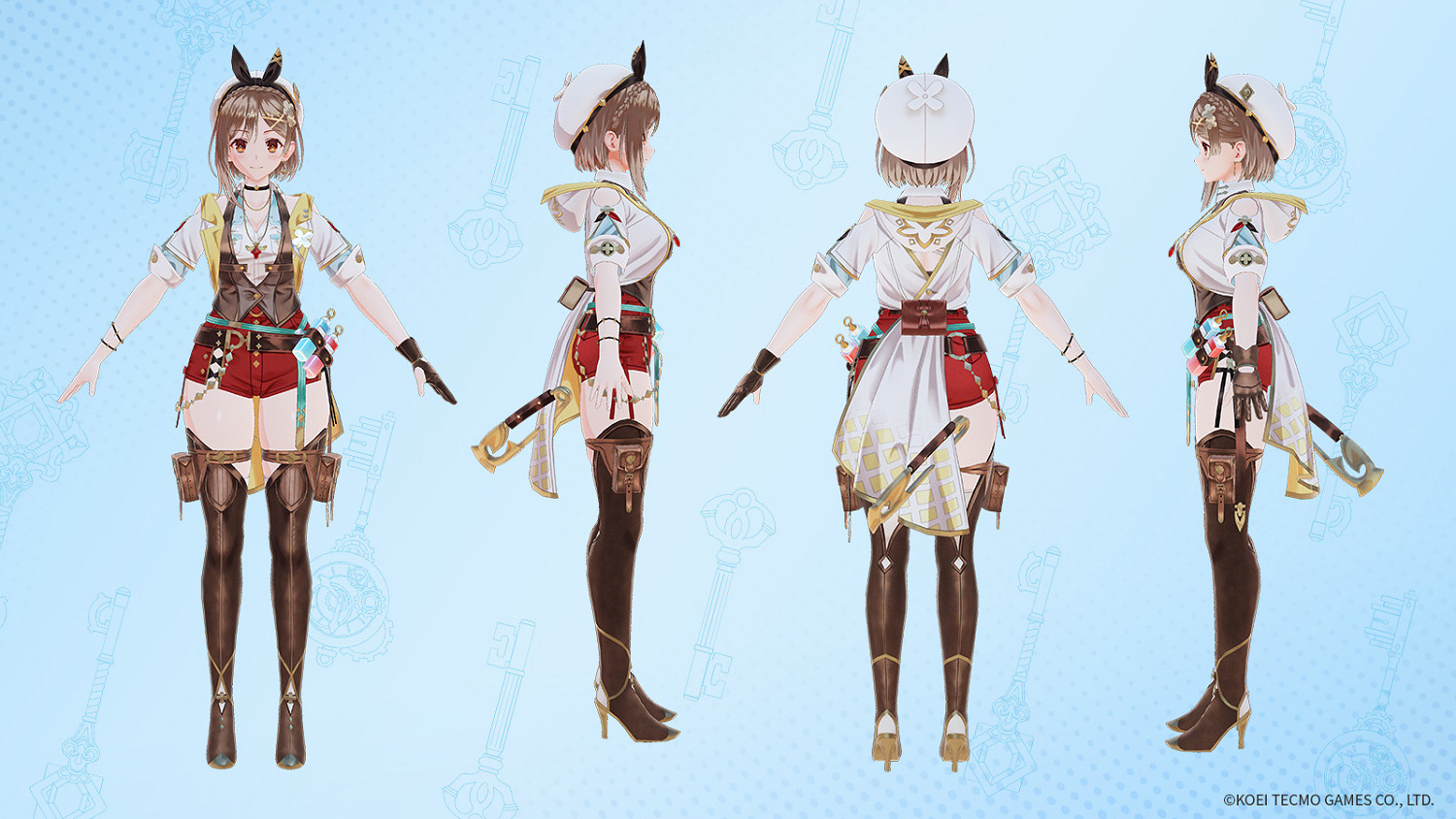 肉腿!《萊莎3》官方公開角色設定資料和3D建模 肉腿!《萊莎3》官方公開角色設定資料和3D建模