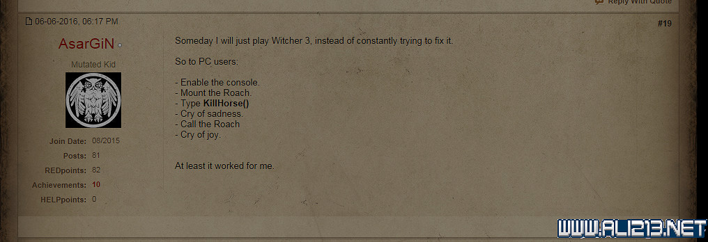 《巫師3：狂獵》血與酒蘿卜馬尾不見問題解決辦法