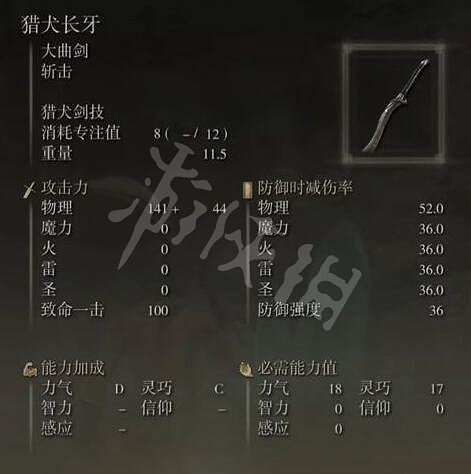 《艾爾登法環》1.05獵犬長牙能用到畢業嗎？1.05獵犬長牙玩法