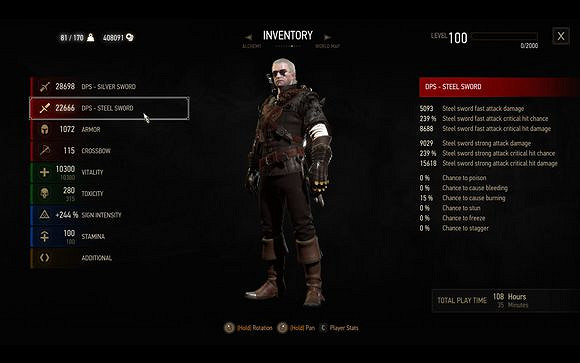 《巫師3:狂獵》二周目貓套和暴傷套傷害解析 《巫師3:狂獵》二周目貓套和暴傷套傷害解析