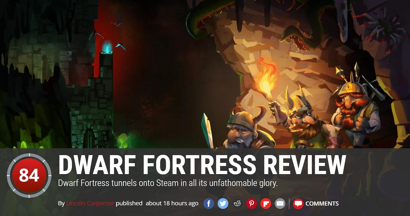 《矮人要塞》PC Gamer評測84分:無可比擬的獨特體驗