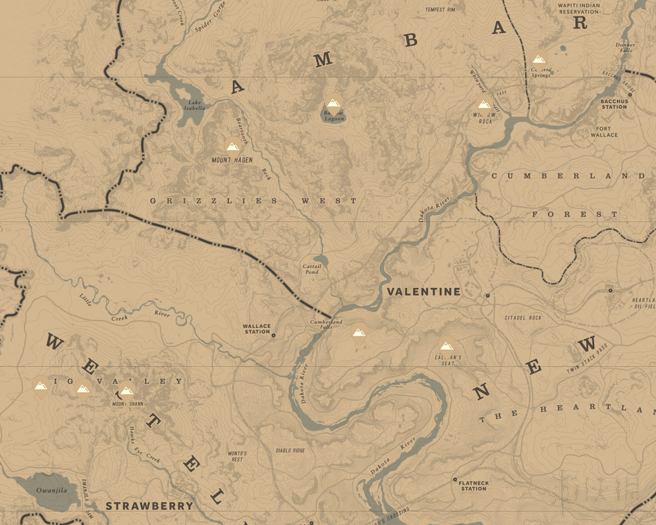《荒野大鏢客2》收集地圖全匯總 有哪些收集要素？
