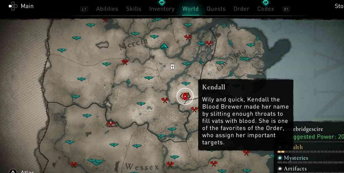 《刺客教條英靈殿》肯戴爾在哪裡？肯戴爾位置點分享