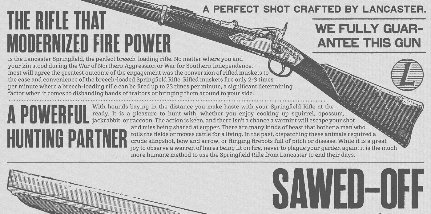 《荒野大鏢客2》武器圖鑒一覽 武器系統介紹