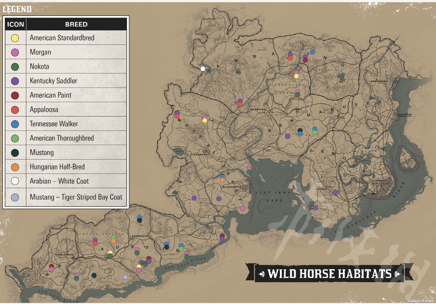 《荒野大鏢客2》傳奇馬在哪裡?全馬匹位置介紹 《荒野大鏢客2》傳奇馬在哪裡?全馬匹位置介紹