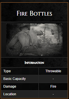 《荒野大鏢客2》全投擲武器中文圖鑒一覽 投擲武器獲取方法介紹