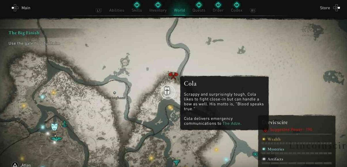 《刺客教條英靈殿》科拉在哪裡出現？科拉位置地圖分享