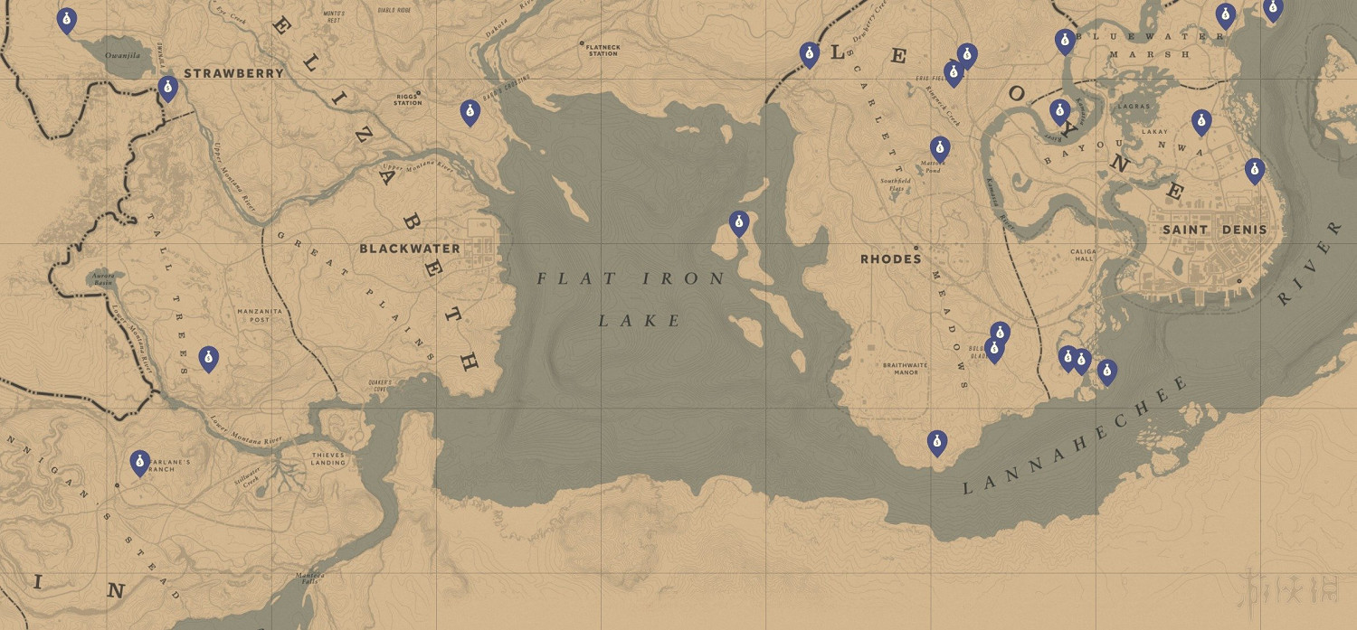 《荒野大鏢客2》收集地圖全匯總 有哪些收集要素？