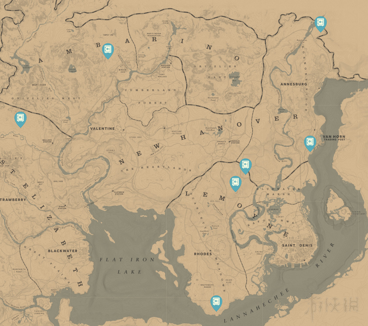 《荒野大鏢客2》收集地圖全匯總 有哪些收集要素？
