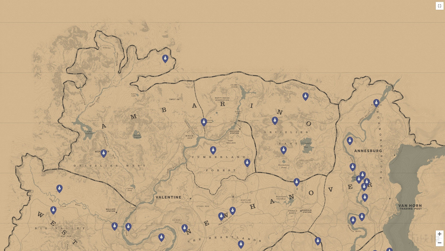 《荒野大鏢客2》收集地圖全匯總 有哪些收集要素？