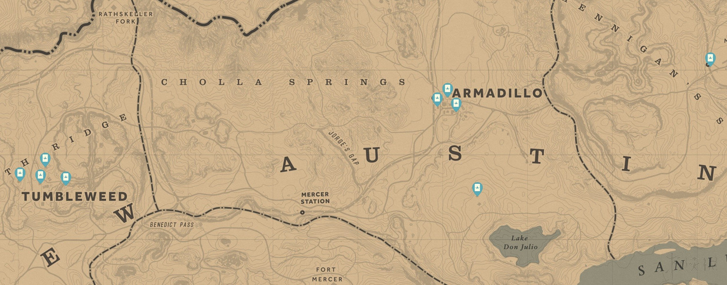 《荒野大鏢客2》收集地圖全匯總 有哪些收集要素？