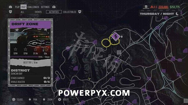 《極速快感：桀驁不馴》鄧肯灣漂移區域在哪 鄧肯灣漂移區域一覽