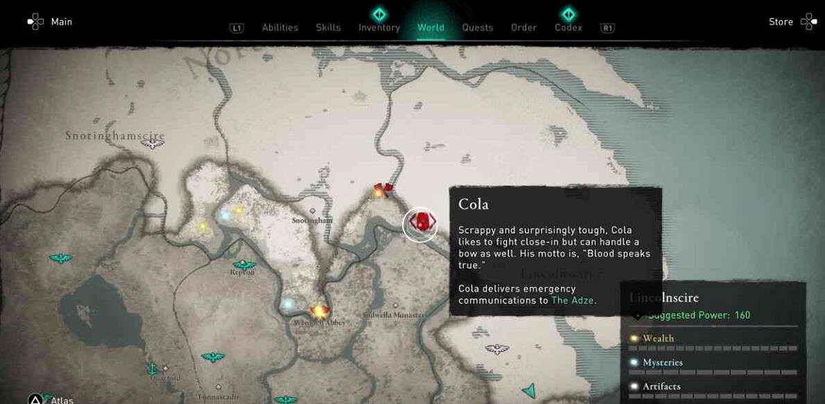 《刺客教條英靈殿》科拉在哪裡出現？科拉位置地圖分享