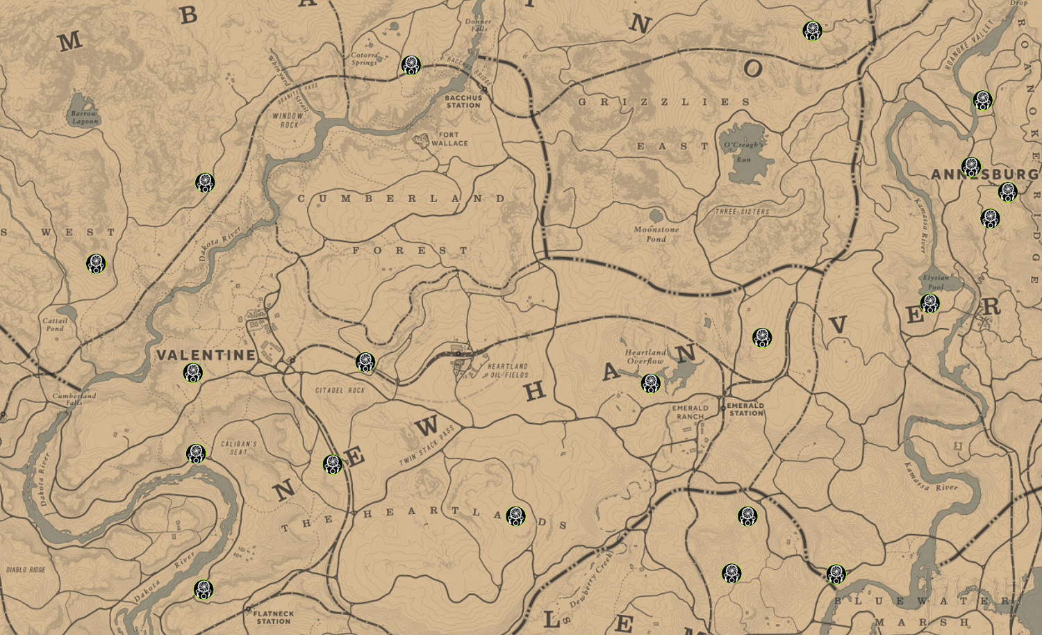 《荒野大鏢客2》收集地圖全匯總 有哪些收集要素？