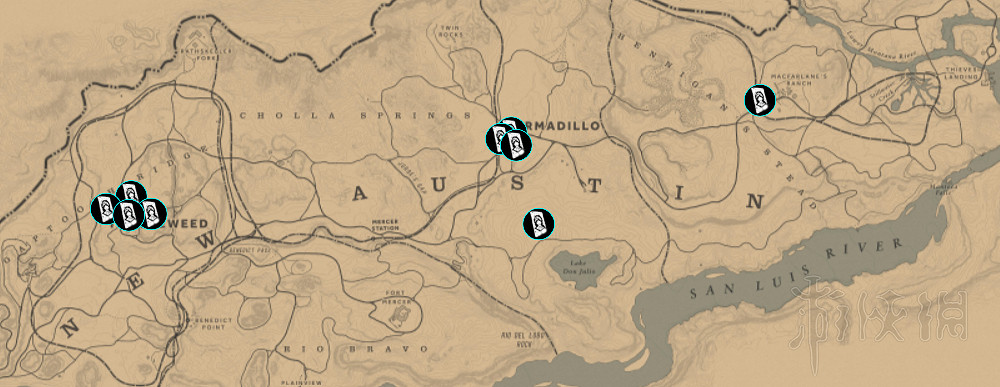 《荒野大鏢客2》收集地圖全匯總 有哪些收集要素？