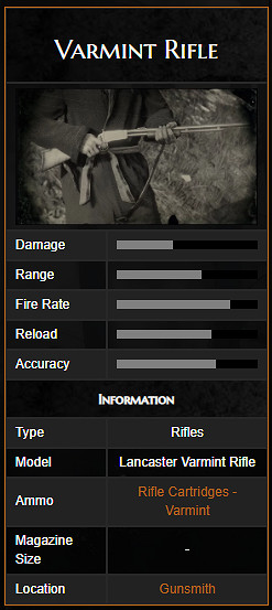 《荒野大鏢客2》全步槍中文圖鑒一覽 全步槍獲取方法一覽