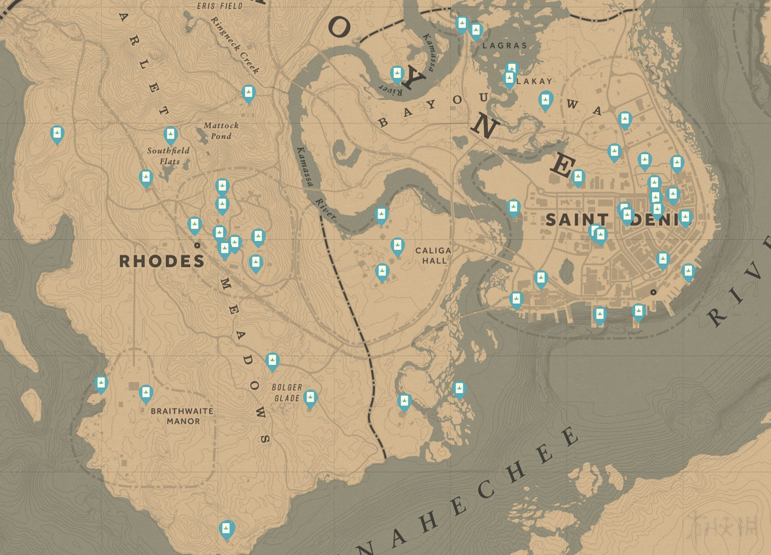 《荒野大鏢客2》收集地圖全匯總 有哪些收集要素？
