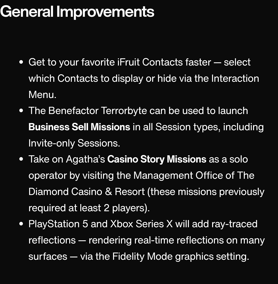 《GTAOL》將於12月更新 PS5和XSX支援光追反射