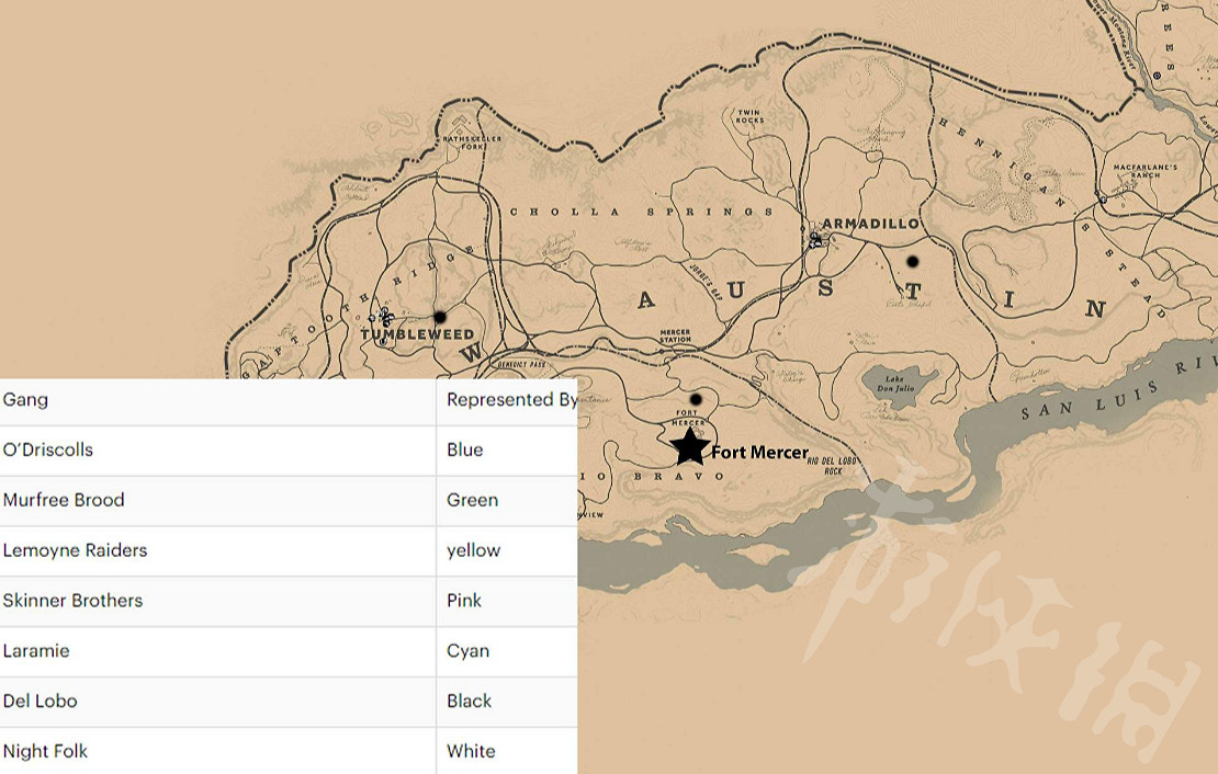 《荒野大鏢客2》有哪些幫派？幫派分布一覽