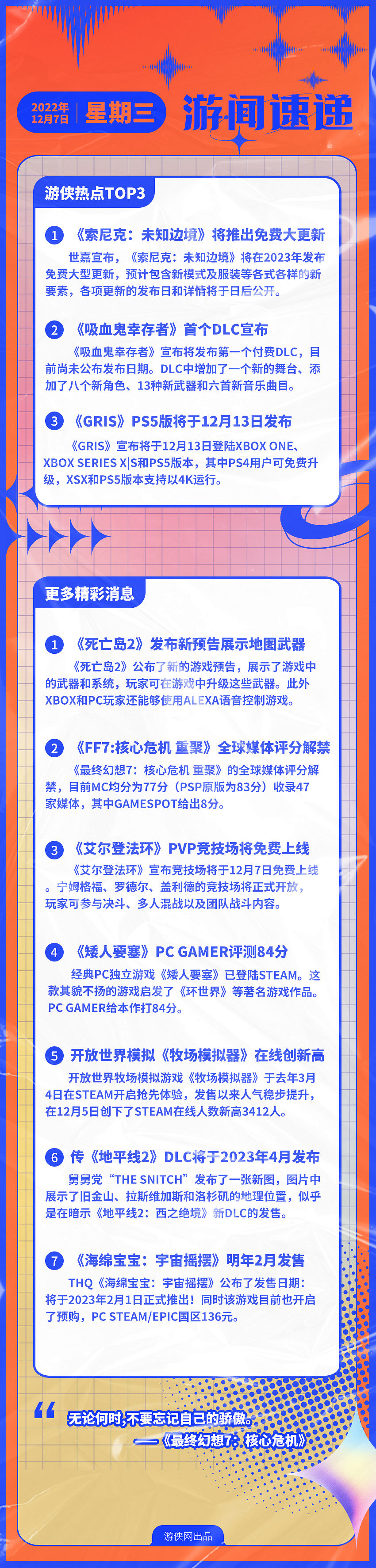 早報:《索尼克》大型更新《艾爾登法環》競技場將上線 早報:《索尼克》大型更新《艾爾登法環》競技場將上線