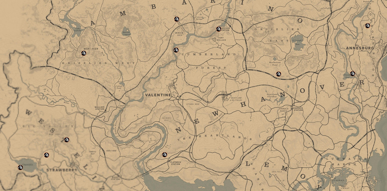 《荒野大鏢客2》收集地圖全匯總 有哪些收集要素？