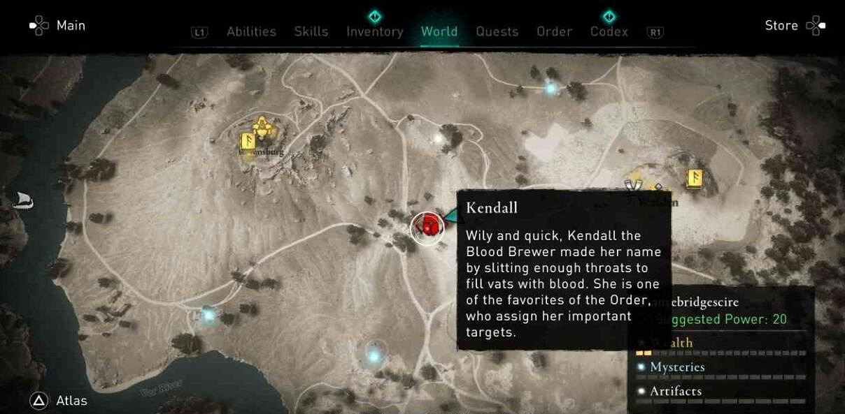 《刺客教條英靈殿》肯戴爾在哪裡？肯戴爾位置點分享