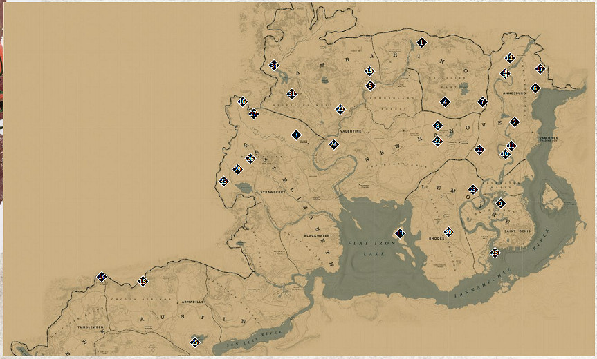 《荒野大鏢客2》特殊物品位置一覽 全特殊物品收集攻略分享
