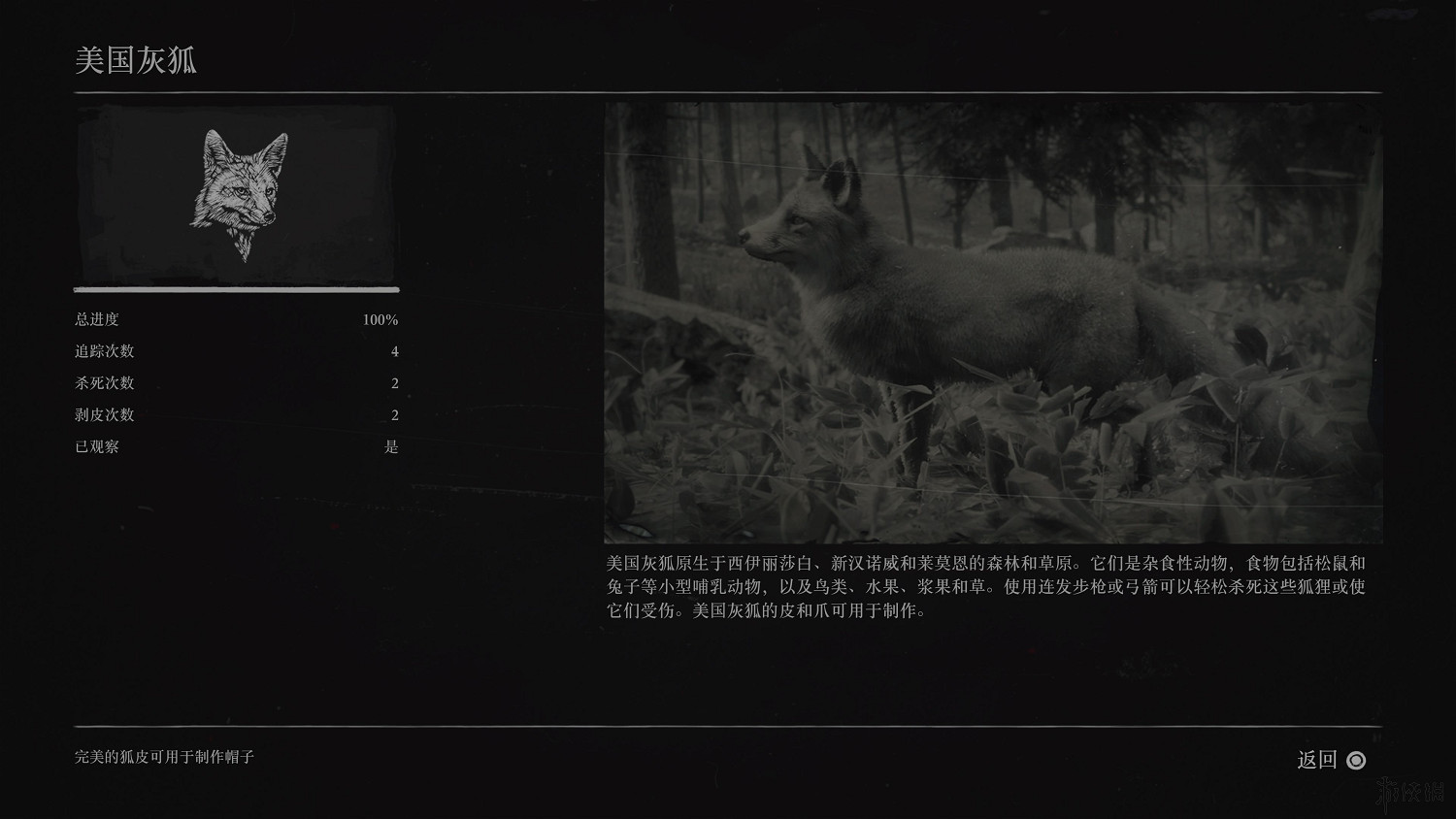 《荒野大鏢客2》全動物圖鑒訊息匯總 全動物獎杯要點分享