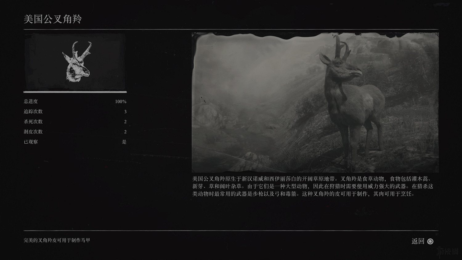 《荒野大鏢客2》全動物圖鑒訊息匯總 全動物獎杯要點分享