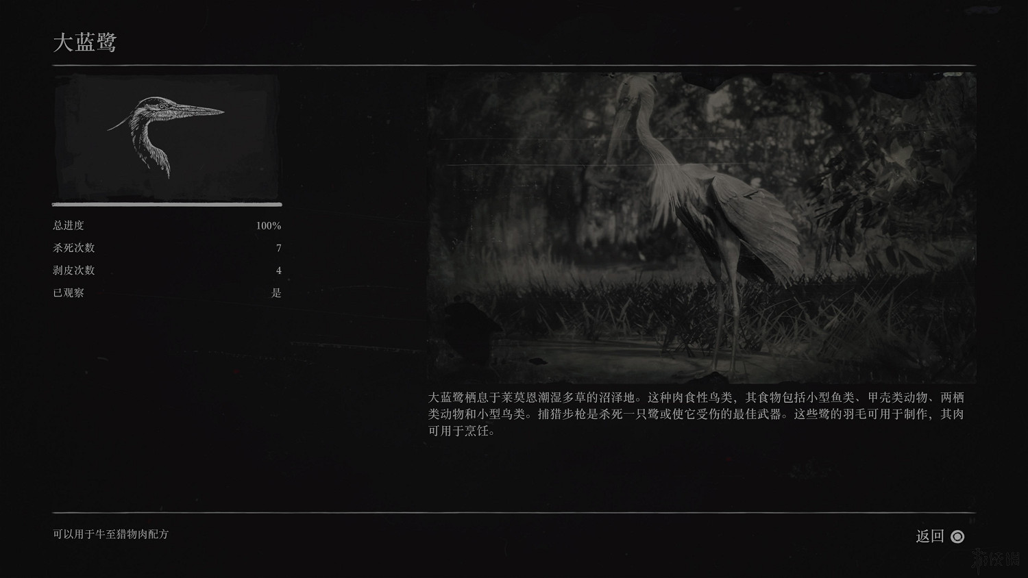 《荒野大鏢客2》全動物圖鑒訊息匯總 全動物獎杯要點分享