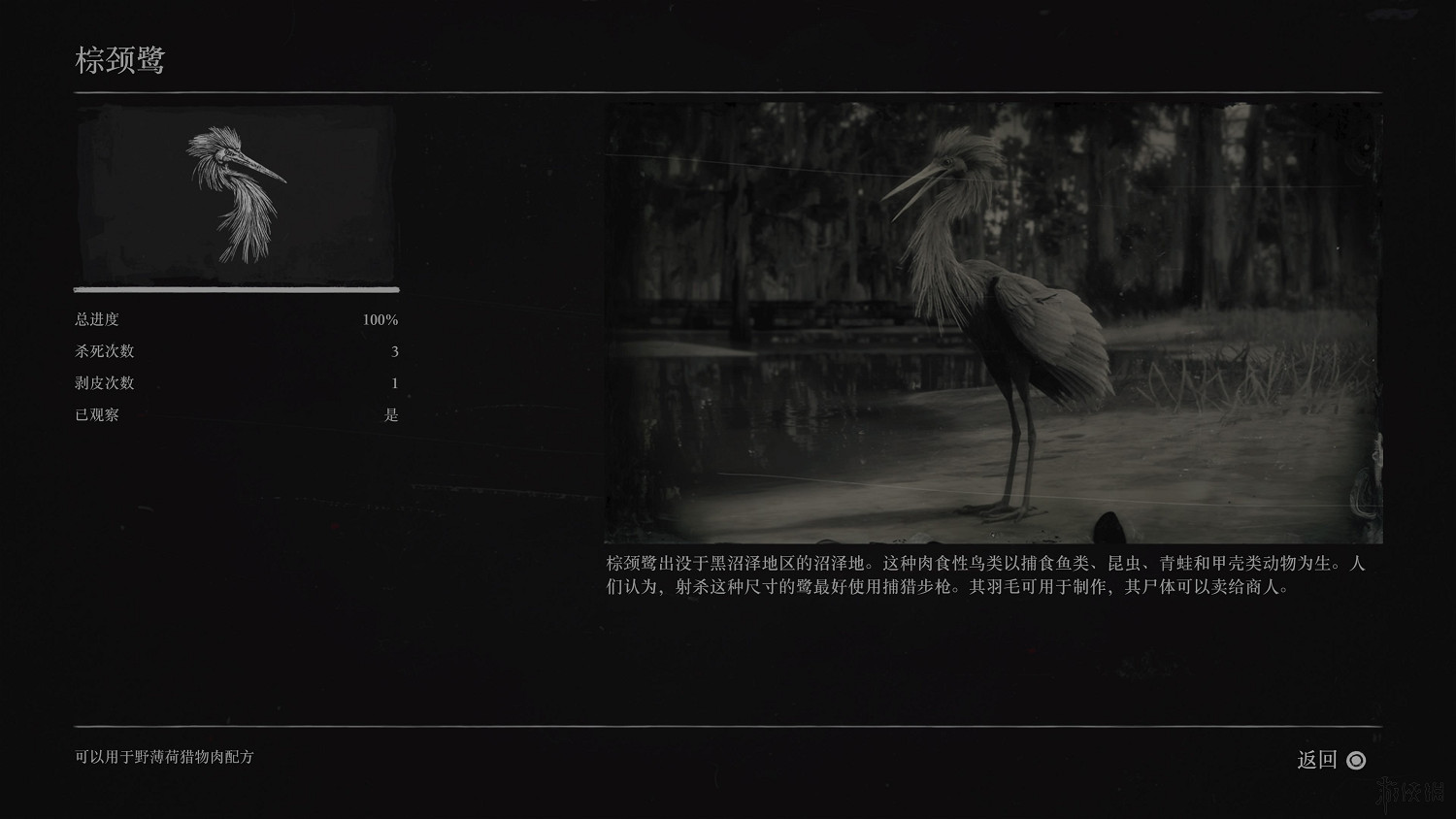 《荒野大鏢客2》全動物圖鑒訊息匯總 全動物獎杯要點分享