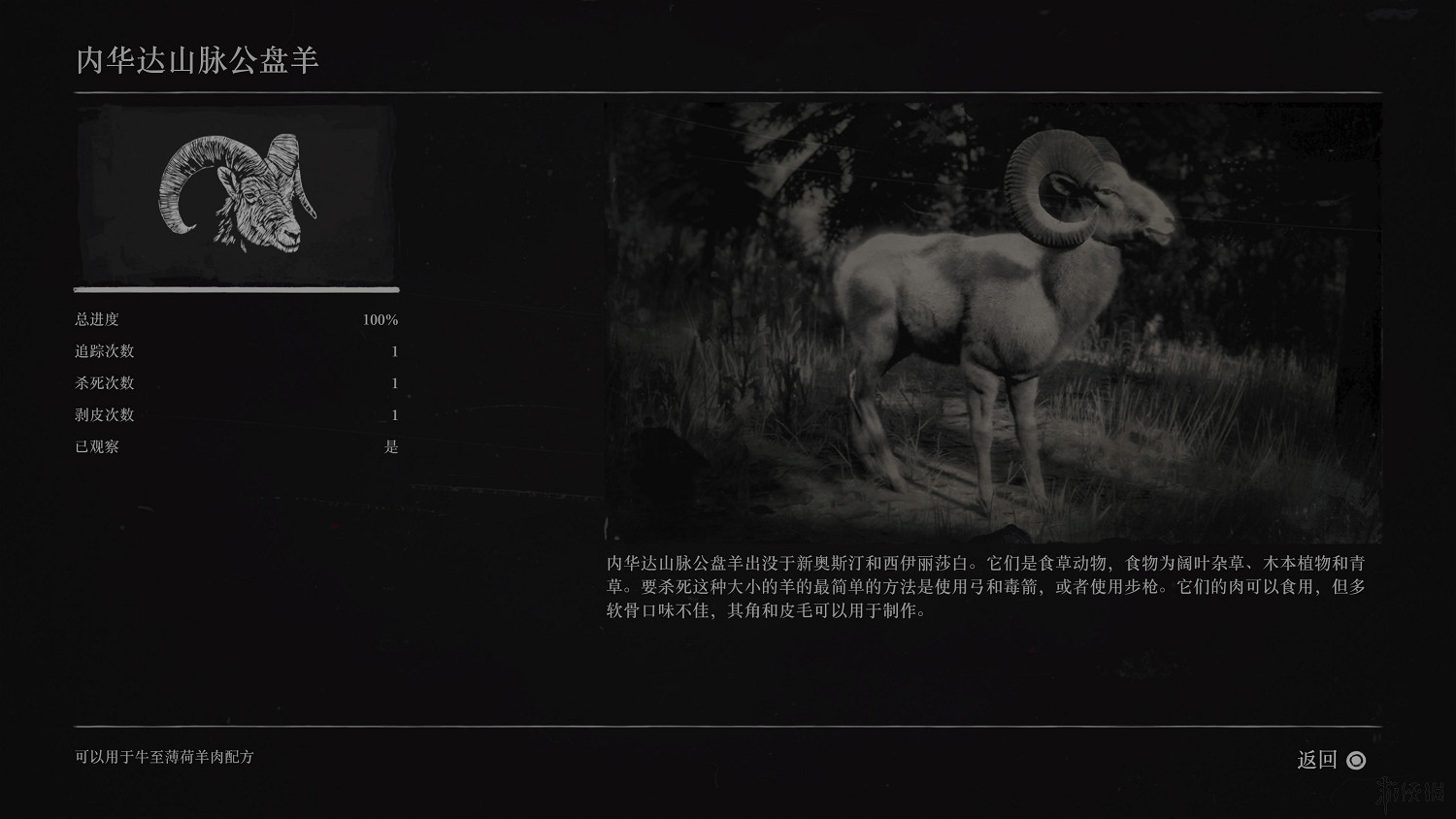 《荒野大鏢客2》全動物圖鑒訊息匯總 全動物獎杯要點分享