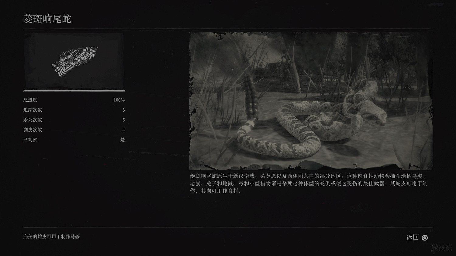 《荒野大鏢客2》全動物圖鑒訊息匯總 全動物獎杯要點分享