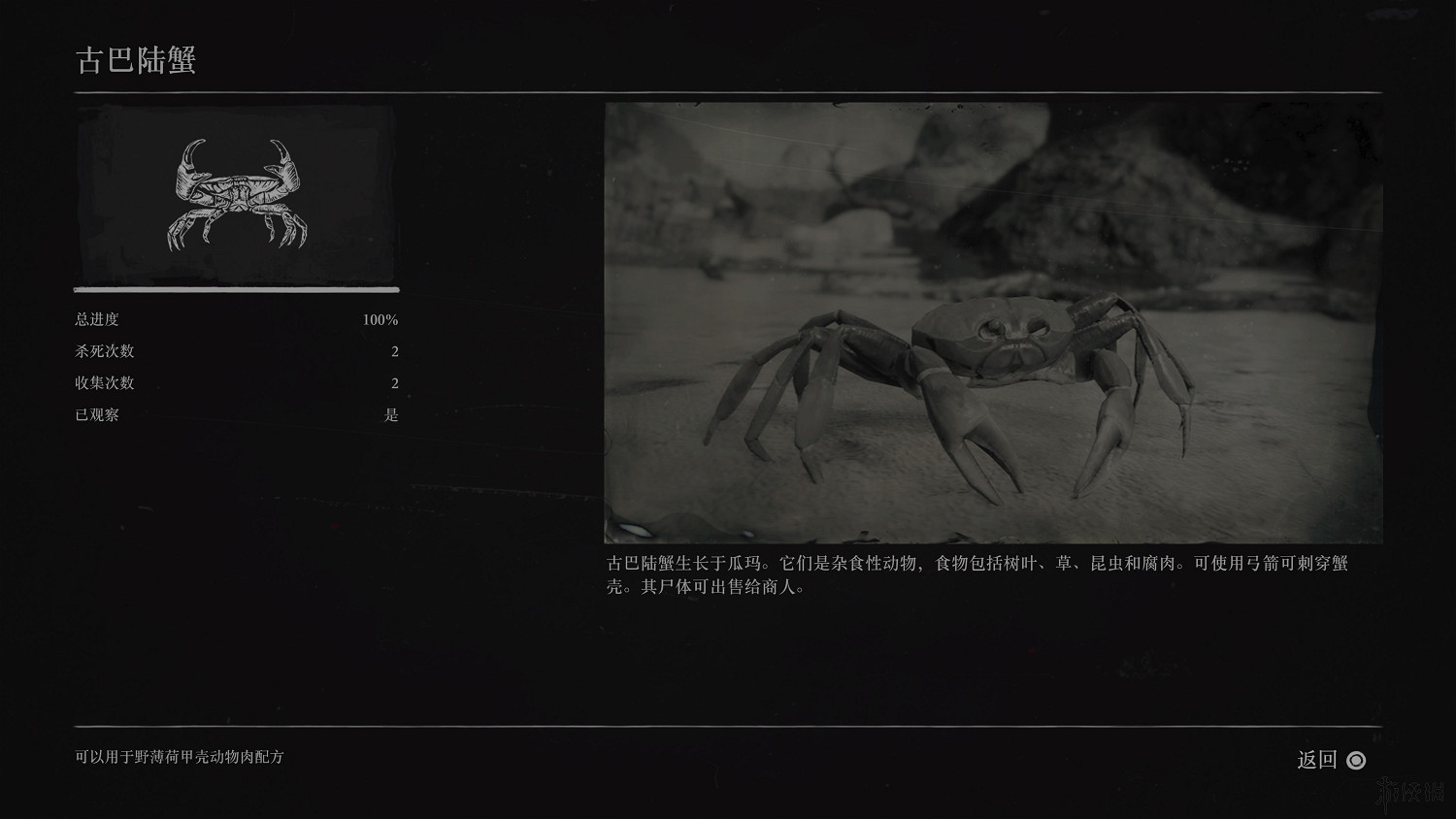 《荒野大鏢客2》全動物圖鑒訊息匯總 全動物獎杯要點分享