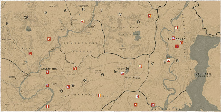 《荒野大鏢客2》全捕夢網位置一覽 捕夢網位置都在哪