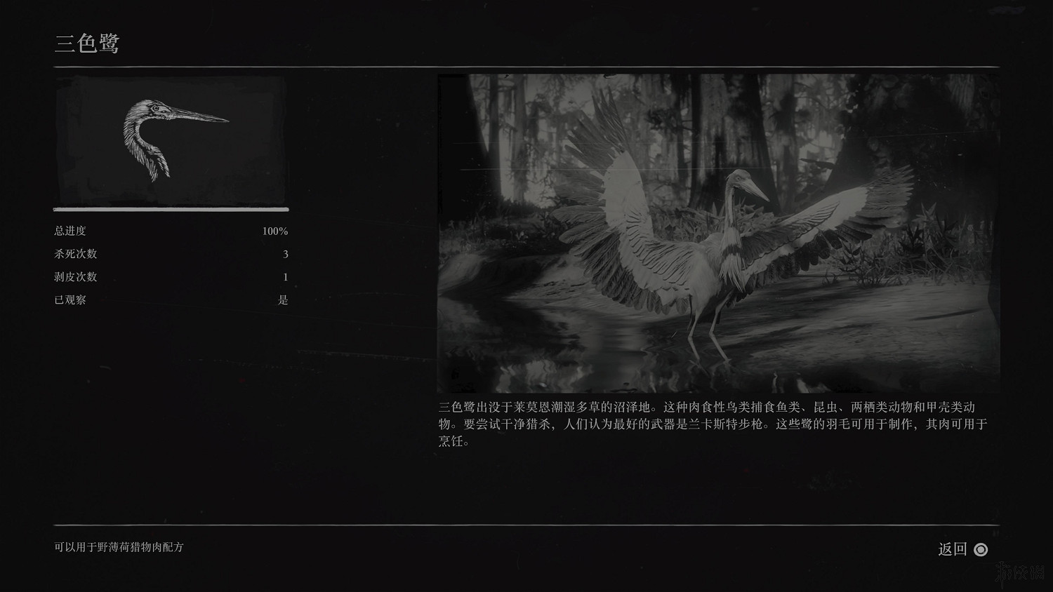 《荒野大鏢客2》全動物圖鑒訊息匯總 全動物獎杯要點分享