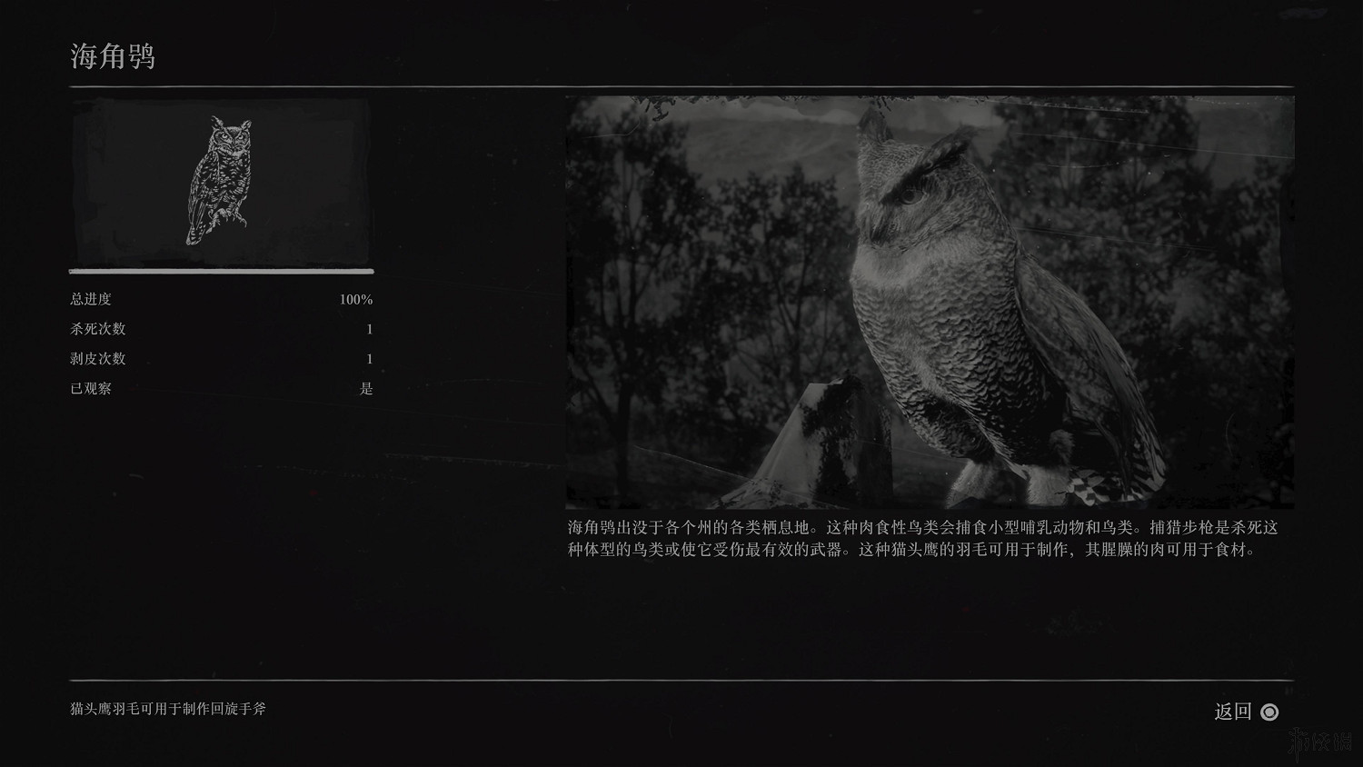 《荒野大鏢客2》全動物圖鑒訊息匯總 全動物獎杯要點分享 《荒野大鏢客2》全動物圖鑒訊息匯總 全動物獎杯要點分享