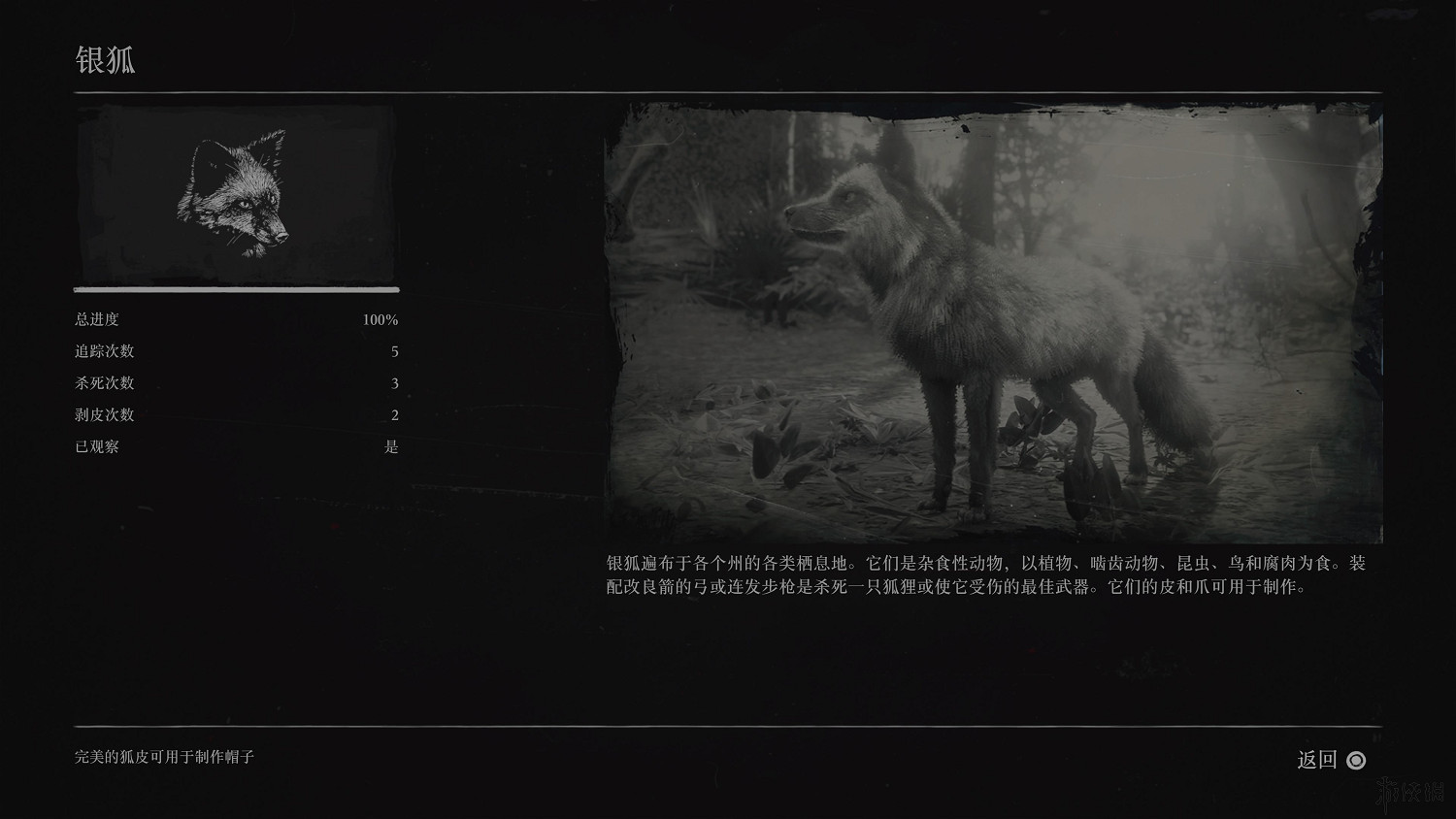 《荒野大鏢客2》全動物圖鑒訊息匯總 全動物獎杯要點分享