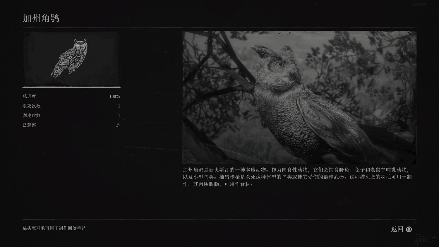 《荒野大鏢客2》全動物圖鑒訊息匯總 全動物獎杯要點分享 《荒野大鏢客2》全動物圖鑒訊息匯總 全動物獎杯要點分享