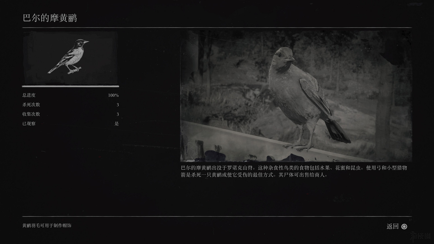 《荒野大鏢客2》全動物圖鑒訊息匯總 全動物獎杯要點分享