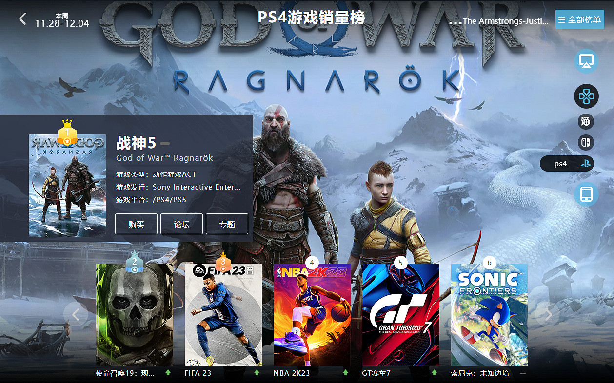 11.28-12.04全球遊戲銷量榜:《戰鎚40K》表現優秀