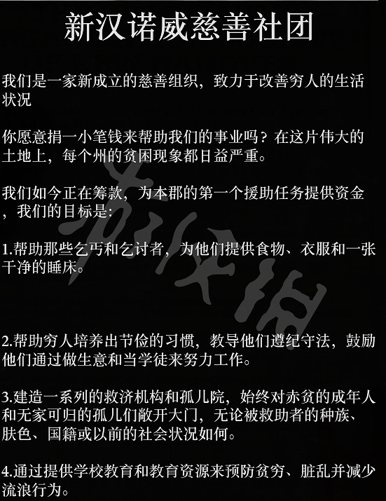 《荒野大鏢客2》慈善傳單從哪找 慈善傳單獲取方法 《荒野大鏢客2》慈善傳單從哪找 慈善傳單獲取方法