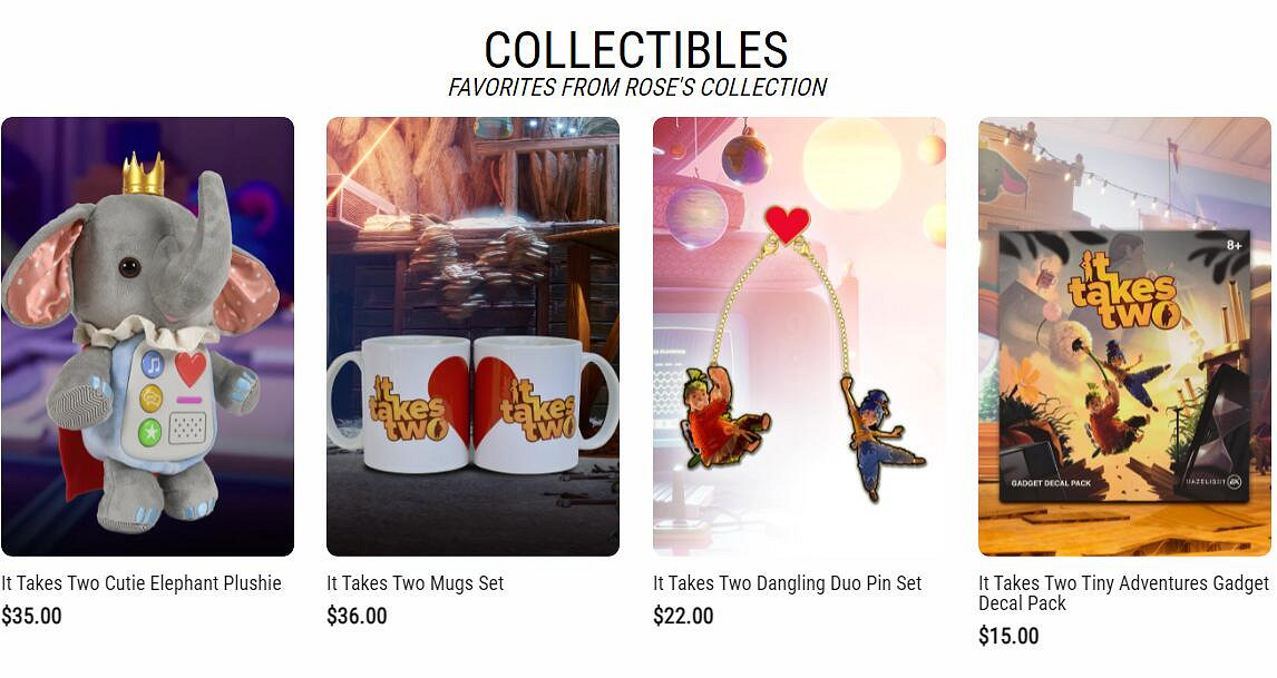 TGA22：《雙人成行》周邊商城上線 可以扯小象耳朵