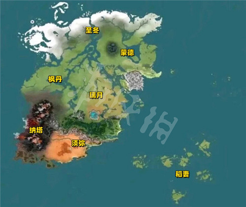 《原神》七國地圖全貌介紹 原神七國地圖一覽 《原神》七國地圖全貌介紹 原神七國地圖一覽
