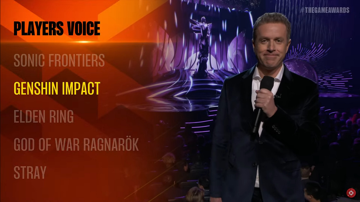 TGA 2022：《原神》獲玩家之選 最佳角色扮演《艾爾登法環》