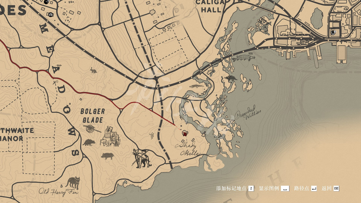 《荒野大鏢客2》老兵帽怎麽獲得？老兵帽位置地圖示注