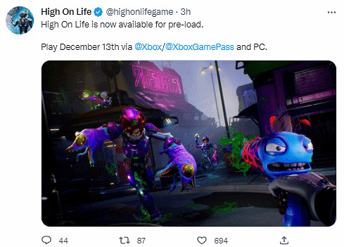 科幻喜劇FPS《High On Life》PC預載開啟 首發 Xbox Game Pass (XGP) ! 科幻喜劇FPS《High On Life》PC預載開啟 首發 Xbox Game Pass (XGP) !