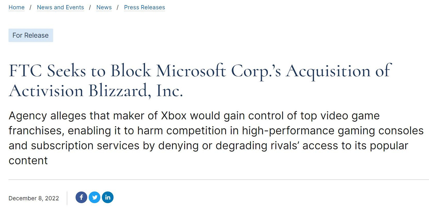 晚報：TGA獲獎/預告片匯總 微軟收購動視遇挫折