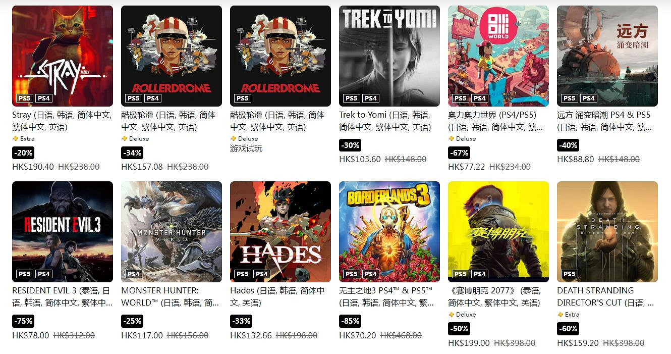 PlayStation商店開啟TGA專題促銷：全是精品遊戲